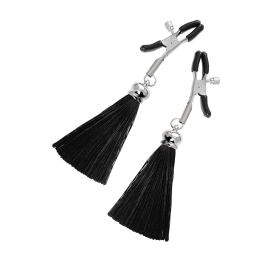 Зажимы на соски «Прищепки» с кисточками из шелка